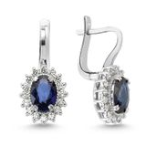 Altınbaş P344110 Pırlanta Safir Kadın Küpe