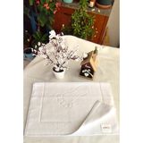 Altınbaşak (1 Adet) 50X70CM. Büyük Lüks Ayak Havlusu, Ayak Paspası, Havlu Paspas, Banyo ve Lavabo Paspası - 50 x 70 cm - Beyaz