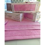 Altınbaşak (1 Adet) Çeyizlik 45X70CM. Yumuşacık Süper Soft Dokulu El ve Yüz Havlusu Özel Hediyelik Kutusunda - 45 x 70 cm - Açık Pembe
