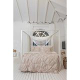 Altınbaşak %100 Pamuk Fortuna Sabre Tek Kişilik Nevresim Takımı (Havlu Hediyeli) - 160 x 220 cm - Bej