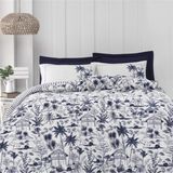 Altınbaşak %100 Pamuk/Cotton Çift Kişilik Modern Desenli Nevresim Takımı Capri On Moonlit - 200 x 220 cm - Çok Renkli