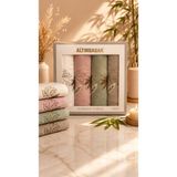 Altınbaşak Bambu 4´lü 50X90 El Havlusu Helena - 001-Renkli - 50 x 90 cm
