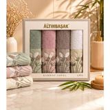 Altınbaşak Bambu 4´lü 50X90 El Havlusu Lana - 001-Renkli - 50 x 90 cm