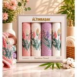 Altınbaşak Bambu 4´lü 50X90 El Havlusu Serena - 001-Renkli - 50 x 90 cm
