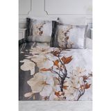 Altınbaşak Camellia Çift Kişilik Dijital Saten Nevresim Takımı - 200 x 220 cm - Beyaz