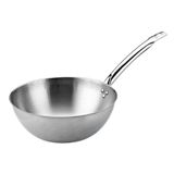 Altınbaşak Çelik Gümüş Saplı 28 cm Wok Tava