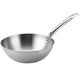 Altınbaşak Çelik Gümüş Saplı 30 cm Wok Tava