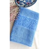 Altınbaşak Çeyizlik Lüx Cotton 70X140 Cm. Ihraç Malı Banyo Havlusu (%100 Pamuk Lifi Içerir) - Açık Mavi - 70 x 140 cm