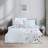 Altınbaşak Dijital Baskı Teknolojisiyle %100 Cotton Çift Kişilik Lüks Nevresim Takımı 2026 Sezon - Mavi - 200 x 220 cm