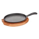 Altınbaşak Döküm Demir 24x17 cm Oval Saplı Fajita Tavası