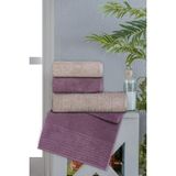 Altınbaşak Jakarlı 4´lü 50 x 90 El Havlusu Lisa V2 - Renkli - 50 x 70 cm