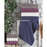Altınbaşak Jakarlı 4´lü 50X90 El ve Yüz Havlusu - 50 x 90 cm - Karma
