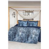 Altınbaşak Kora Moonlit Çift Kişilik Pamuk Pandora Nevresim Takımı - 200 x 220 cm - Beyaz