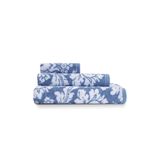 Altınbaşak Luce %100 Pamuk İplik Boyalı Banyo Havlusu Seti 3'lü 70x140/40x70/30x30 Indigo