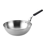 Altınbaşak Siyah Saplı 28 cm Çelik Wok Tava