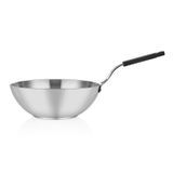 Altınbaşak Siyah Saplı 30 cm Çelik Wok Tava