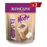 Altıncezve 3ü1 Arada White Mocha Beyaz Çikolata Aromalı 10′ Lu Paket-17 gr x 10 Adet - 3lü Paket - 510 gr - Öğütülmüş