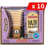 Altıncezve Altın Cezve Hazır Türk Kahvesi Ofis Seti Sütlü 10 x 11 gr - 10LU Paket - Öğütülmüş - 10 Adet
