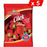 Altıncezve Çilek Aromalı Içecek Tozu 250 gr 5’li Paket - 1,25 kg