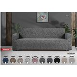Altınkoza Maksi Stil Strech Koltuk Örtüsü (3+3+1+1) - Likralı - Lastikli - Oturma Grubu - 235 x 300 cm - Gri