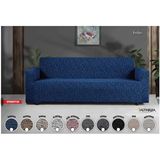 Altınkoza Maksi Stil Strech Koltuk Örtüsü (3+3+1+1) - Likralı - Lastikli - Oturma Grubu - 235 x 300 cm - İndigo