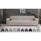 Altınkoza Maksi Stil Strech Koltuk Örtüsü (3+3+1+1) - Likralı - Lastikli - Oturma Grubu - 235 x 300 cm - Taş