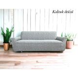 Altınkoza Still Jakarlı Streç Maxi Koltuk Örtüsü (3+3)-K.beyaz - 235 x 300 cm - Kırık Beyaz