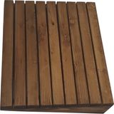 Altınoluk İnci Ahşap Kestane Renkli Masa Altı Ayaklık Ayak Koyma Standı 49X40CM Ergonomik Tasarım