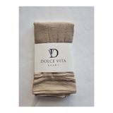 Altınoluk Tekstil Dolce Vita Orjinal Bambu Kraş Şal Ütü Gerektirmeyen Kumaş- VİZON