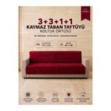 Altınoluk Tekstil Kaymaz jel Tabanlı Taytüyü Koltuk Örtüsü Takımı 3+3+1+1