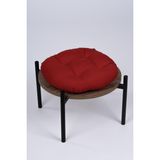Altınpamuk Defne Yuvarlak Sandalye-Tabure Minderi 37 cm Kırmızı - 37 x 37 cm