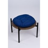 Altınpamuk Defne Yuvarlak Sandalye-Tabure Minderi 37 cm Lacivert - 37 x 37 cm