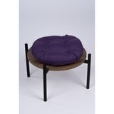 Altınpamuk Defne Yuvarlak Sandalye-Tabure Minderi 37 cm Mor - 37 x 37 cm