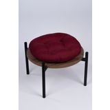 ALTINPAMUK Defne Yuvarlak Sandalye-tabure Minderi Bordo 39 Cm