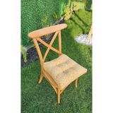 ALTINPAMUK Diana Pofidik Sarı Sandalye Minderi Bağcıklı 39x39cm