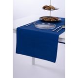 ALTINPAMUK Keten Runner Leke Tutmaz Kumaş Saks Mavi 40x140 - 40 x 140 cm