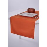 ALTINPAMUK Keten Runner Leke Tutmaz Kumaş Turuncu 40x140