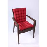 ALTINPAMUK Lotus Lüx Pofidik Rattan Lotus Sandalye Minderi 43x93 Bordo