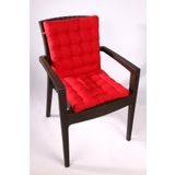ALTINPAMUK Lotus Lüx Pofidik Rattan Lotus Sandalye Minderi 43x93 Kırmızı