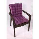 ALTINPAMUK Lotus Lüx Pofidik Rattan Lotus Sandalye Minderi 43x93 Mor