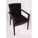 Altınpamuk Lux Pofidik Rattan Lotus Sandalye Minderi 43 x 93 cm. Siyah