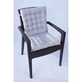 Altınpamuk Lüx Pofidik Rattan LOTUS Sandalye Minderi 43 x 93 Gri - 43 x 93 cm