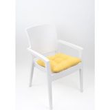Altınpamuk Mega Sarı Sandalye Minderi 45X45 Özel Dikişli Bağcıklı - 45 x 45 cm