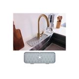 AltınPazar Lavabo Için Silikon Esnek Mat Musluk Sapı Damlama Tutucu Raf Mutfak Tezgahı Sıçrama Koruma (4767)