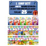 Altınpost Yayınları 1. Sınıf Seti | Toplam 25 Kitap: Yeni Müfredata Uygun ANETİL Okuma Sevincim+Mini Mini Birler Serisi