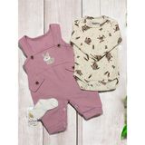 Altıntaş Baby Nafitto Baby&junior Tavşan Nakışlı Kız Bebek Tulum - 3 - 6 Ay - Gül Kurusu