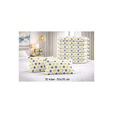 Altıntaş soft 10 Adet Yastık Kılıfı Pamuklu Fermuarlı 50*70 Cm Desenli Yumuşak Doku