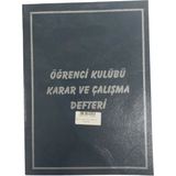 altınyıldız a4 öğrenci kulubü karar defteri 40 yaprak plastik kapak - YOk