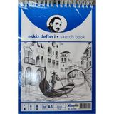 Altınyıldız A5 Eskiz Defteri 50 Yaprak 90 Gram Spiralli - Standart - Karışık-Çok Renkli