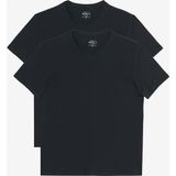 Altınyıldız Classics 2'li Slim Fit Dar Kesim V Yaka %100 Pamuk Kısa Kollu T-Shirt Erkek Günlük Stil - 2XL - Siyah - Siyah
